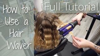 How To Use a HAIR WAVER 3 Barrel Curling Iron [upl. by Janeen]