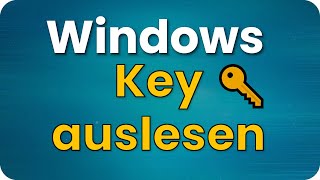 Windows Key auslesen 🔑 Win10 amp Win11 Product Lizenz [upl. by Elleivap394]