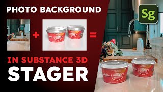 Add a photo background to Adobe Substance 3D Stager [upl. by Wileen55]