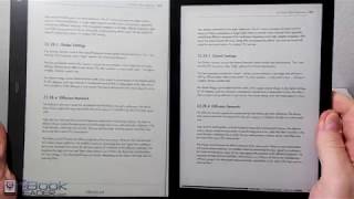 PDF eReader Comparison Sony DPTRP1 Kobo Aura One Kindle [upl. by Manda]