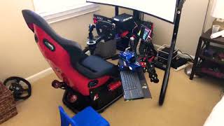 Rseat RS1 Fanatec DD1 and Samsung 49 inch [upl. by Everest]