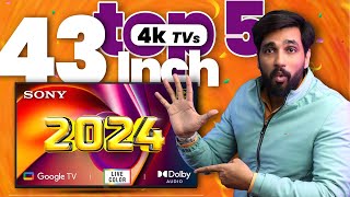 Top 5 Best 43 inch 4K Google TV in 2024  Hindi [upl. by Naffets620]