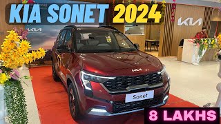 Kia Sonet 2024 Facelift GT Line Model l Review [upl. by Aseen]