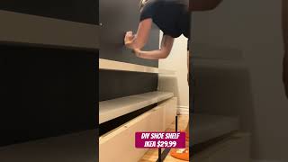 DIY Shoe Shelf from IKEA UNDER 30 🤩 storagesolutions diyshoes shorts [upl. by Oiluig437]