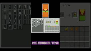 Minecraft Burger Shield Banner Design Short  Its Banner Time [upl. by Sergo]