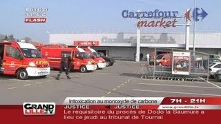 Intoxication au monoxyde de carbone à Carrefour  Wavrin [upl. by Kehsihba]