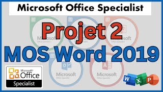 MOS word 2019 Projet  2 امتحان وورد 2019 [upl. by Dehlia]