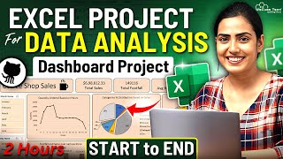 EXCEL Full PROJECT for Data Analysis with Practical 2 Hours  EndtoEnd Excel Dashboard Project [upl. by Terrej]