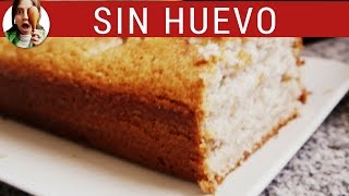 Budín de Banana SIN huevo ¡fácil  Bizcocho SIN huevo  Paulina Cocina [upl. by Coltin]