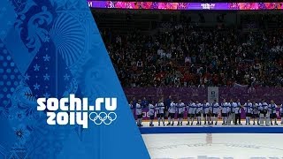 Ice Hockey  Mens Bronze Medal Game  USA v Finland  Sochi 2014 Winter Olympics [upl. by Sordnaxela]