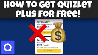 HOW TO GET QUIZLET PLUS FOR FREE EASY [upl. by Ytok]