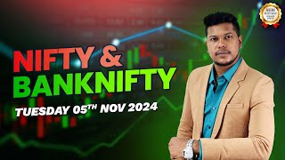 Nifty amp Banknifty Intraday Trading Technical Levels For Tomorrow 05 Nov Tuesday 2024 [upl. by Otrebtuc]