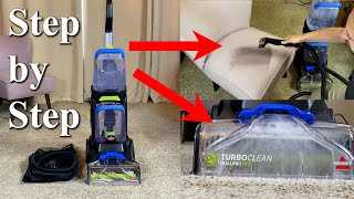 How to Use the Bissell Turboclean Dualpro Pet Carpet Cleaner [upl. by Jayme]