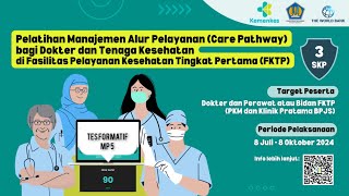 Tes Formatif MP 5 Pelatihan Manajemen Alur Pelayanan Bagi Dokter dan Tenaga Kesehatan di FKTP [upl. by Anirrak]