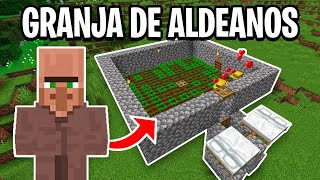 😱COMO HACER una GRANJA de ALDEANOS SENCILLA para MINECRAFT JAVA y BEDROCK 118 MCPEXboxW10PS [upl. by Fugate]