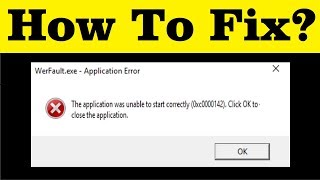 How To Fix WerFaultexe Application Error In Windows 7810 [upl. by Alarice]