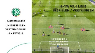 Linie bespielen verteidigen bei 4  TW vs 4 [upl. by Moguel]