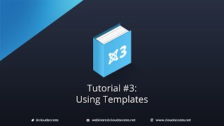 Getting Started with Joomla 3 amp CloudBase 3 Using Templates  Tutorial 3 [upl. by Oitaroh]