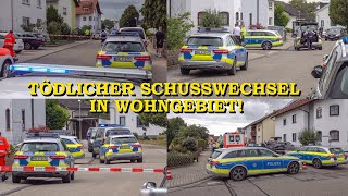 Tödlicher Schusswechsel auf offener Straße Mehrere Schüsse abgefeuert  Polizei  Spurensicherung [upl. by Ennovad]