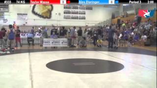 FILAJR WTT 74 KG Taylor Massa Massa Maniacs vs Alex Dieringer Cowboy WC [upl. by Belita]