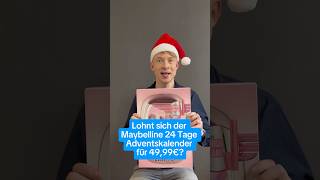 Maybelline 24 Tage Adventskalender 2024 Inhalt Unboxing Test [upl. by Frierson415]