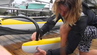 How to Rig your Outrigger Canoe with Carolina Paddleboard Co [upl. by Harmonie323]