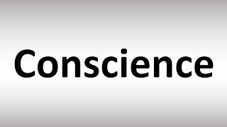 How to Pronounce Conscience [upl. by Kamin]