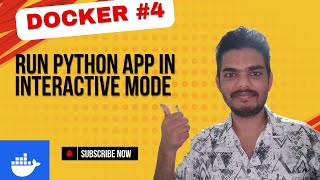 How to run container in interactive mode  docker devops python programming [upl. by Mccoy]