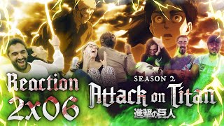 Attack on Titan  2x6 Warrior  Group Reaction REUPLOAD YouSeeBIGGIRL T T [upl. by Donata]