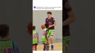 This 13 Year Old Kid is 73 220cm you Wont Believe It 🤯 The Next NBA Basketball Star [upl. by Arbua867]