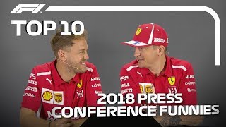 Top 10 Funniest Press Conference Moments Of 2018 [upl. by Lorsung59]