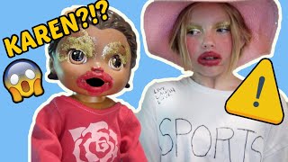 BABY ALIVE teaches KAREN a LESSON The LILLY and Mommy SHOW LIVE LAUGH LOVE SKIT FUNNY KIDS [upl. by Yentruoc]