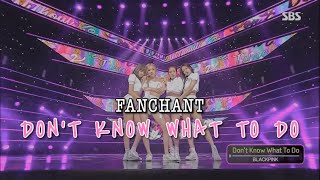 OFFICIAL FANCHANT GUIDE Dont Know What To Do  BLACKPINK 블랙핑크 [upl. by Dragde]