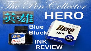 HERO BlueBlack 50 ml Ink Review [upl. by Rosanna328]