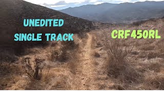 Crf450rl  Unedited Short Single Track Section Open and Fun dualsportlife [upl. by Dacie]