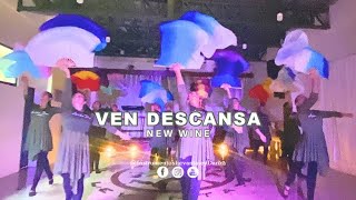 Ven Descansa  New Wine  danza cristiana con abanicos instrumentoslevantateydanza [upl. by Salome116]