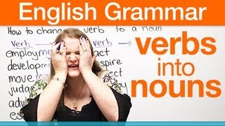 How to change a verb into a noun [upl. by Allayne]