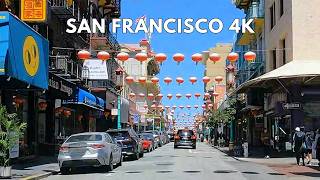 Explore San Franciscos Iconic Streets in 4K  Downtown Drive Tour [upl. by Prissie]