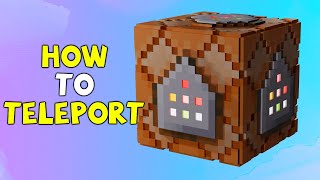 How to Teleport with commands Best Command Block Guide 2022 [upl. by Einaffyt]