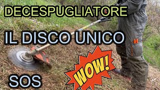 DECESPUGLIATORE seconda bonifica Rovi con Disco UNICO [upl. by Tol]