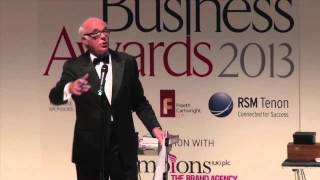 Graham Jolley performs at the Business Awards 2013 [upl. by Ahsar]