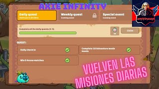 axie infinity misiones diarias 2024 [upl. by Voccola]