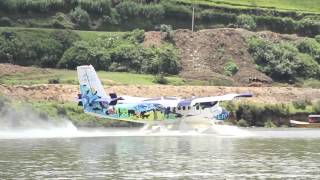 Seaplane Takeoff from Nuwara eliya Gregory lake Sri Lanka [upl. by Dulcia712]