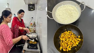 Saturday Cooking Vlog  Curd Rice  Potato Fry [upl. by Ailicec493]