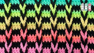 How to Crochet the Jacobs Ladder Stitch [upl. by Anawait649]