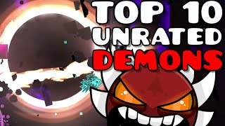 Top 10 UNRATED Extreme Demons that SHOULD BE RATED in 2024 Geometry Dash [upl. by Chandal]