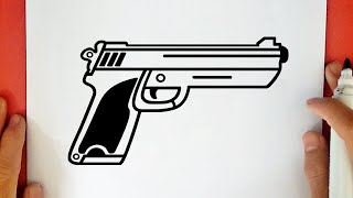 HOW TO DRAW A PISTOL [upl. by Kiele]