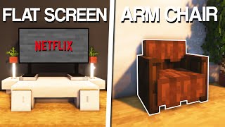 Minecraft 10 Living Room Design Ideas [upl. by Dyrraj]