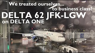 DELTA ONE on B767  DL 62 JFKLGW on Business [upl. by Boys693]