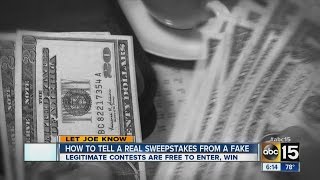 How to tell real sweepstakes from fake [upl. by Groeg]